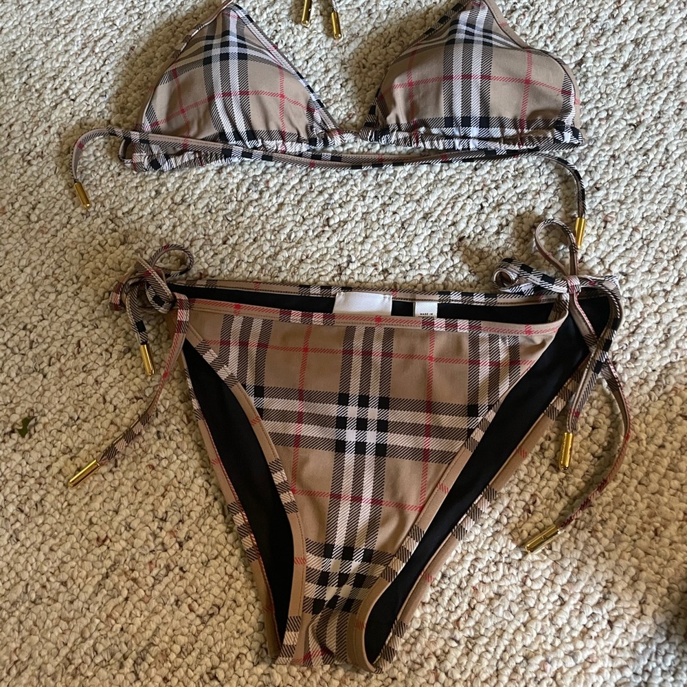 AUTHENTIC Vintage Check Triangle Bikini